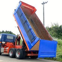 【J-0046】いすゞ　ギガ　CXZ52K8　大型　ダンプ　平成19年式　最大積載量8400kg　極東開発　自動コボレーン　メッキパーツ　車検付 茨城県の画像