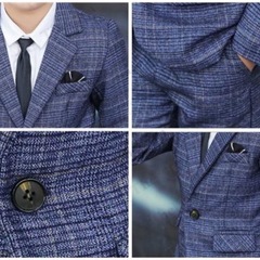 男の子 フォーマルスーツ キッズ 子供スーツ チェック柄 2点セット ボーイズ 紳士服 洋装フォーマル 七五三 お宮参り 紳士服 入学式 卒業式 入園式の画像