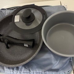 ニトリ　着脱鍋フライパンセット