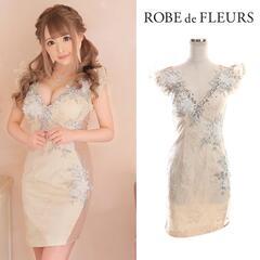 ROBE de FLEURS ローブドフルール 立体フラワー×ア...