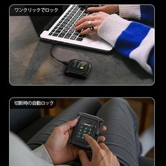 MOVE SPEED SSD 外付け 1TB タッチスクリーン＆暗号化機能 リアルタイム表示 の画像