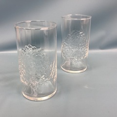 2505-31 ガラスコップ　花柄の画像