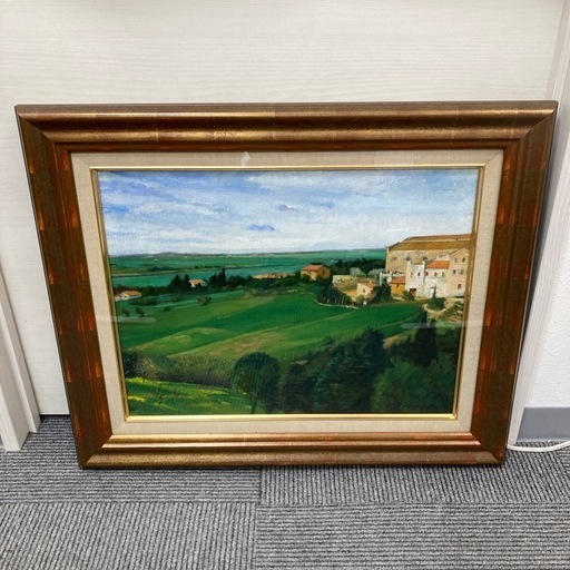 【海外 正規品】 小山信孝 1991年製作 タルクィニア風景画 絵画