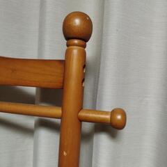 衣装ハンガー　木製ラックの画像