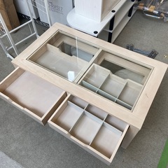 ☆値下げ☆K2505-508 コレクションテーブル 木製 キズ汚れありの画像