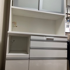 松田家具食器棚　ホワイト