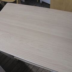 折りたたみサイドラック PSR-5738 ナチュラルメイプル 浅型 ワイド 山善 キャスター付き 収納 札幌市 白石店の画像