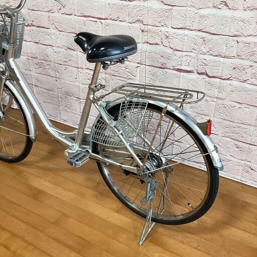 大人用】整備済中古自転車 ブリヂストン 26型アルベルトS型 銀色