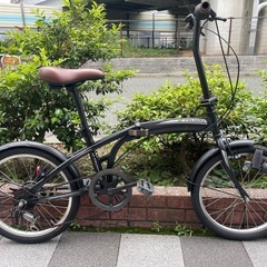 🔵中古車🔵 折畳自転車　20インチ　SHIMANO/外装6段変速...