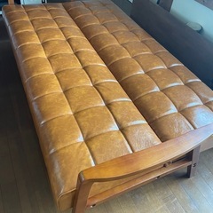 新品　ソファベッド　キャメルの画像