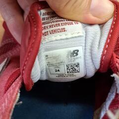 new balance　スニーカー　レディース　24cmの画像