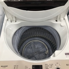 【1年間動作保証付き】SHARP 全自動洗濯機　ES-GE6F-T6.0kg 2022年製　クリーニング済の画像