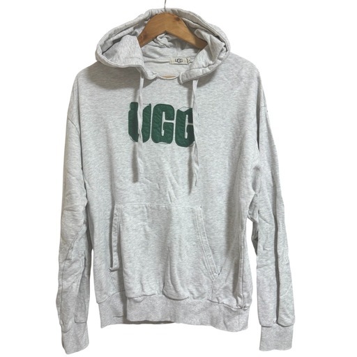 爆買いしたくなる フード付きパーカー グレー UGG】 M 沖縄の SALE開催) (もーよ トップス