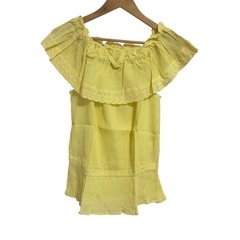 nissen イエロー 半袖トップス L 新品未使用 夏☀️スタイル Lサイズ✨の画像