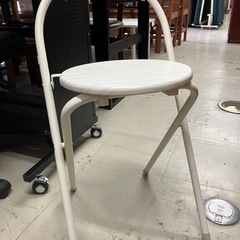 2505-731 折りたたみチェア ホワイト キズ汚れ有りの画像