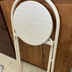 2505-731 折りたたみチェア ホワイト キズ汚れ有りの画像