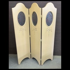 ミランコーポレーション　アンティーク　輸入家具　3連衝立　