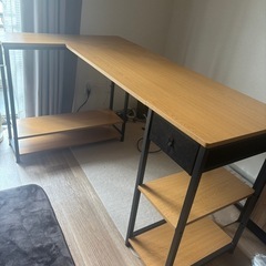 デスク　L字の画像