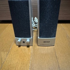 BUFFALO マルチメディアスピーカー　3.5mmステレオミニプラグ　バッファロー　BSPKMA01SVA スピーカー