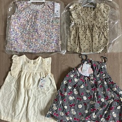 新品未使用　サイズ80 女の子　1枚350円