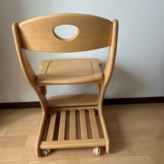 ②学習チェア　高さ調節可能　ランドセル置ける　勉強机の椅子　いすの画像