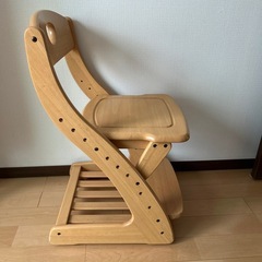 ②学習チェア　高さ調節可能　ランドセル置ける　勉強机の椅子　いすの画像