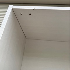 扉付き　カラーボックス　白　ホワイトの画像