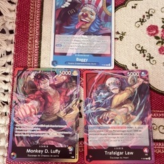 ワンピース カード 海外限定 ルフィ バギー ロー リーダープロモ ONEPIECE CARDの画像