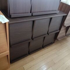 ★ジモティ割あり★  マガジンラック ブラウン H82×D…