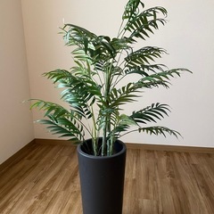 【展示品未使用】インテリア フェイクグリーン 観葉植物　ヤシ？