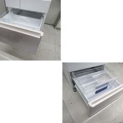 高年式!! Panasonic 6ドア 冷蔵庫 450L 2022年製 NR-SPF458X-W ホワイト系 フレンチドア ガラスドア エコナビ 400Lクラス 自動製氷機能 ファミリーサイズ 家電 パナソニック 苫小牧西店の画像