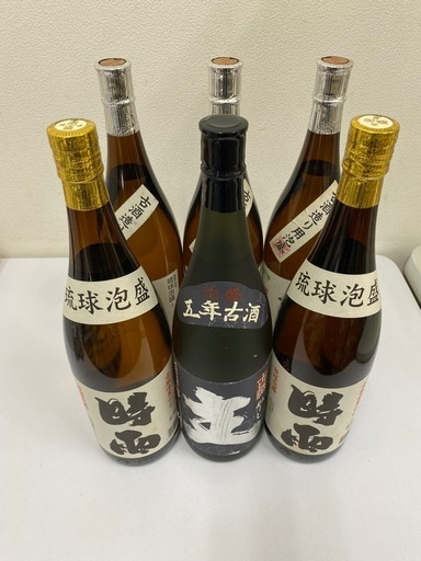 【未開封】泡盛6本セット　常盤44度x3本　時雨43度x2本　主43度x1本　全て1800ml＃34652