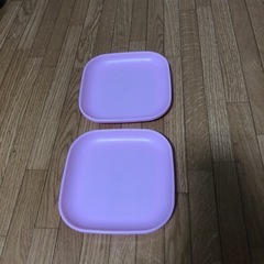 タッパーウェアお皿2枚セット