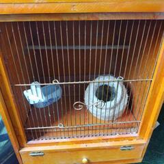 アンティーク木製鳥かごの画像