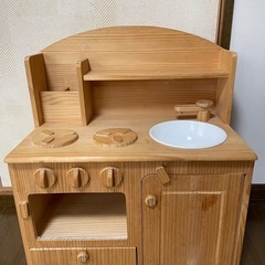 天然木 おままごと　キッチン