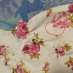 花柄ワンピース＆パンツセットアップの画像