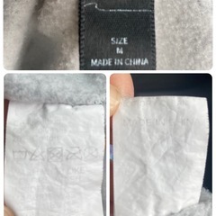 1381.DAZY しまむらダークグレー クロップドスウェット M☆の画像