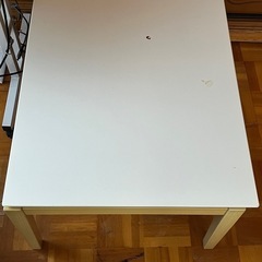 白長方形テーブル