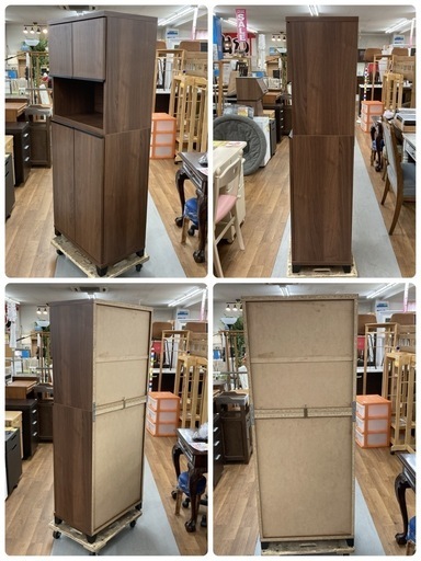 S282⭐ シューズボックス 下駄箱 約14足収納可能 ブラウン 幅60cm USED