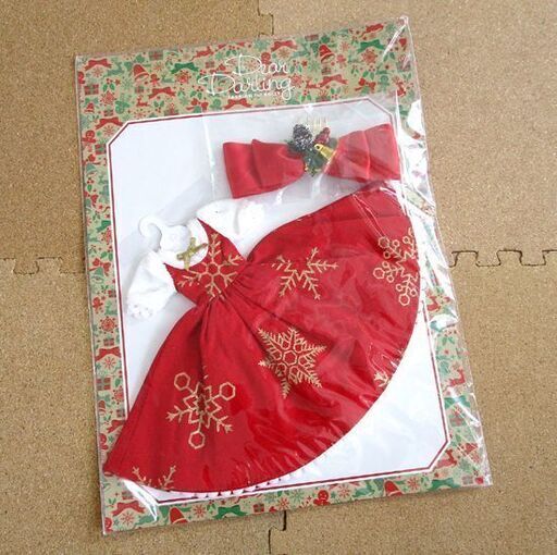 デックザホールズ レッド 22cmドール用 ブライス 未使用 Dear Darling fashion for dolls ジュニームーン X’mas 札幌市