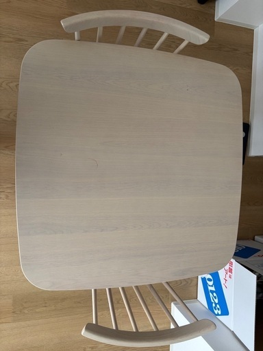 ダイニングテーブル3点セット (テーブル75×75cm)