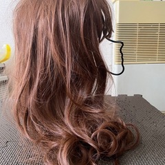 オレンジブラウン　フルウィッグ　