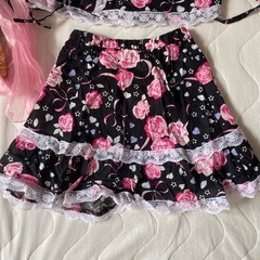 子ども用ゆかた　帯セット　バック付き　130の画像