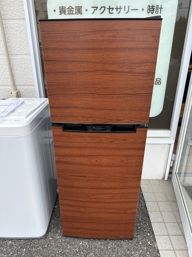 【塩尻市引き取り限定】TOHOTAIYO 138L 冷蔵庫 TH-138L2-WD 2024年製 木目調