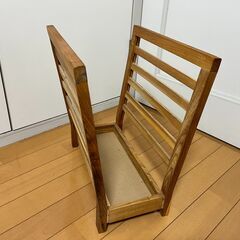【引取限定】木製のシンプルマガジンラックの画像