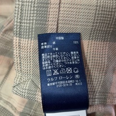 【Ralph Laurenラルフローレン】チェックシャツの画像