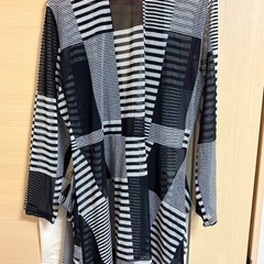 柄物カーディガンの画像