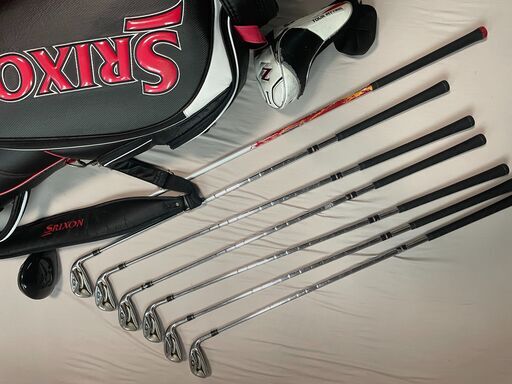 テーラーメイド r7 アイアンセット + スリクソン Z525 ドライバー + ゴルフバッグ