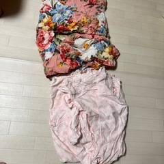 綿の古いベッドカバー「ウエスにいかが」