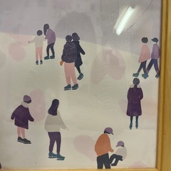 京都の展覧会で購入したアートポスター（額縁付き）の画像